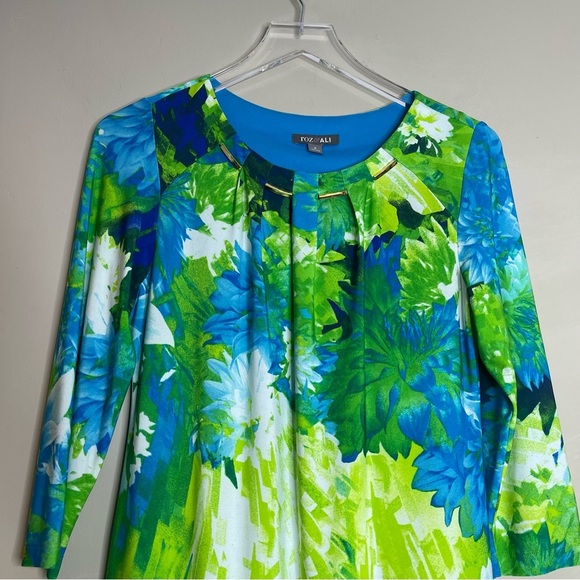 Roz & Ali color floral print dress - Picture 3 of 8